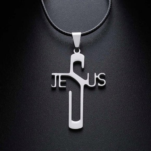 Jewelry - Christian Jesus Cross Pendant Necklace Women Men